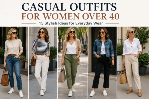 Casual Outfits for Women Over 40: 15 Stylish Ideas