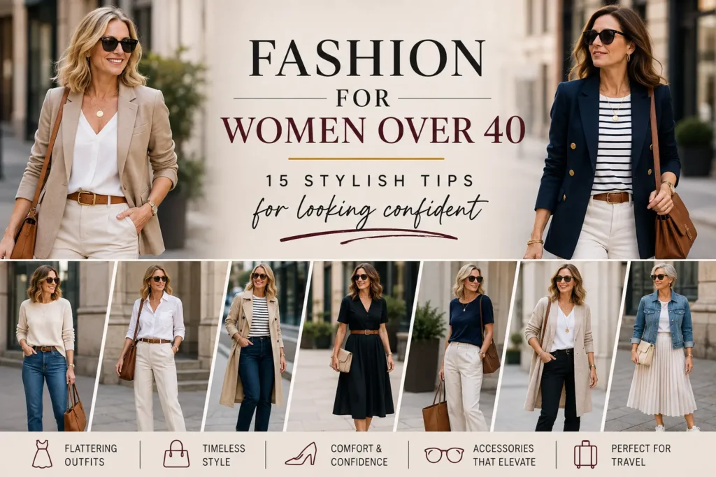 Fashion for Women Over 40: 15 Stylish Tips