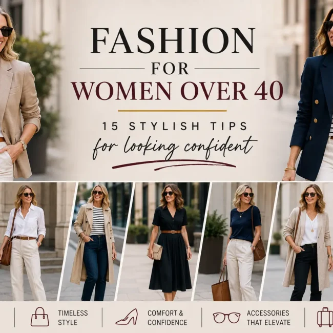 Fashion for Women Over 40: 15 Stylish Tips