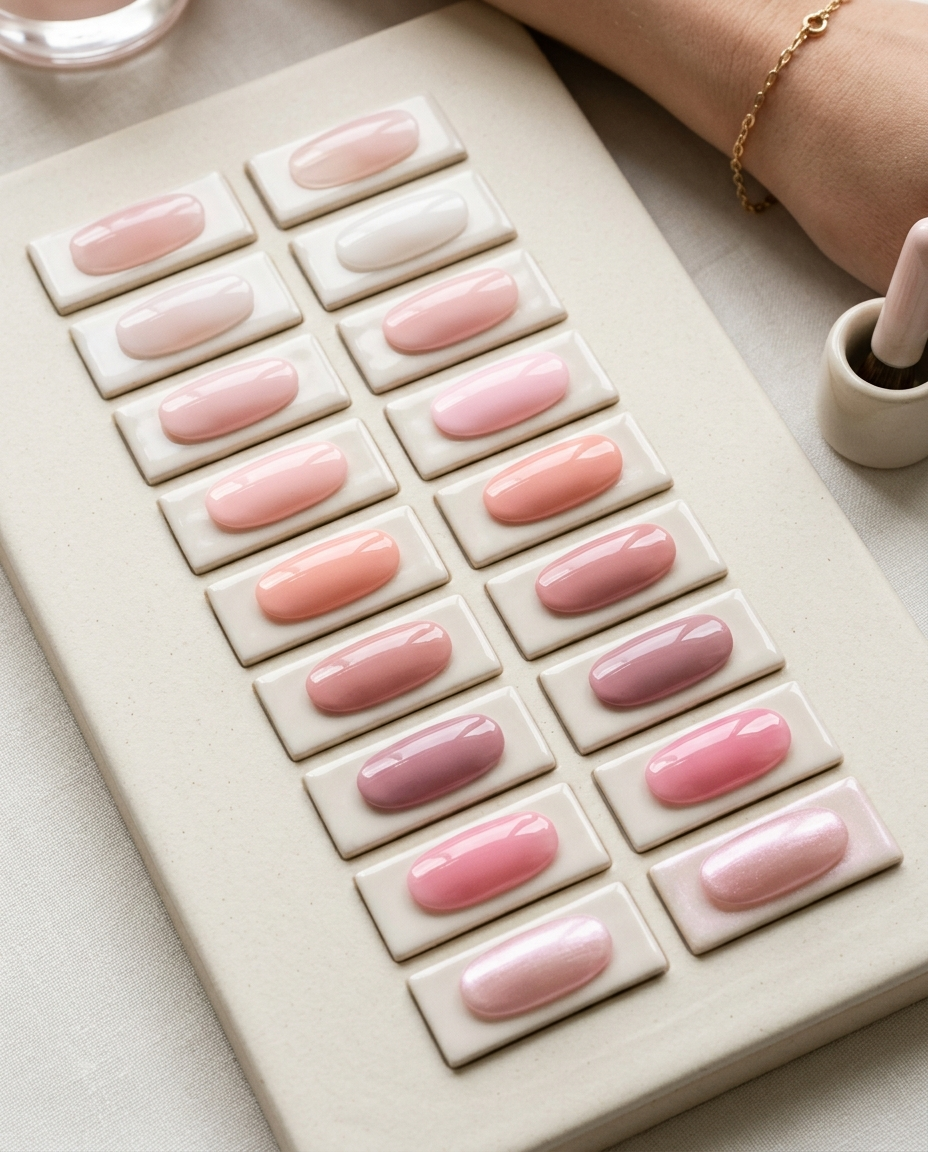 light pink nail polish for different skin tones